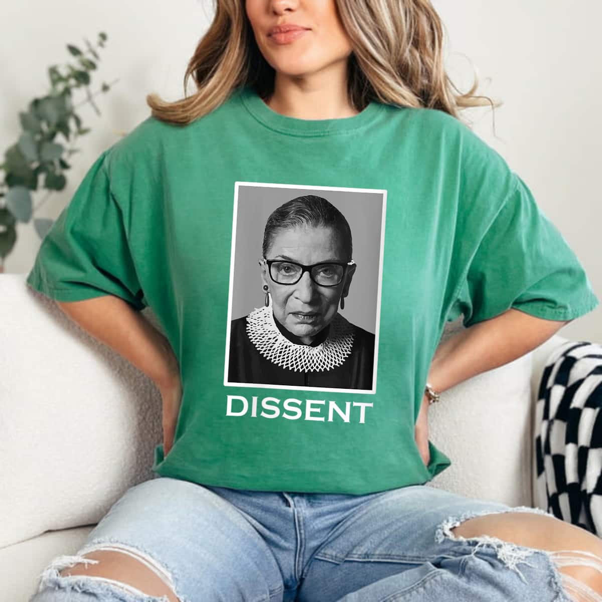 Womens Ruth Bader Ginsburg Dissent Feminist Equality T-Shirt Womens Ruth Bader Ginsburg Dissent Feminist Equality T-Shirt
