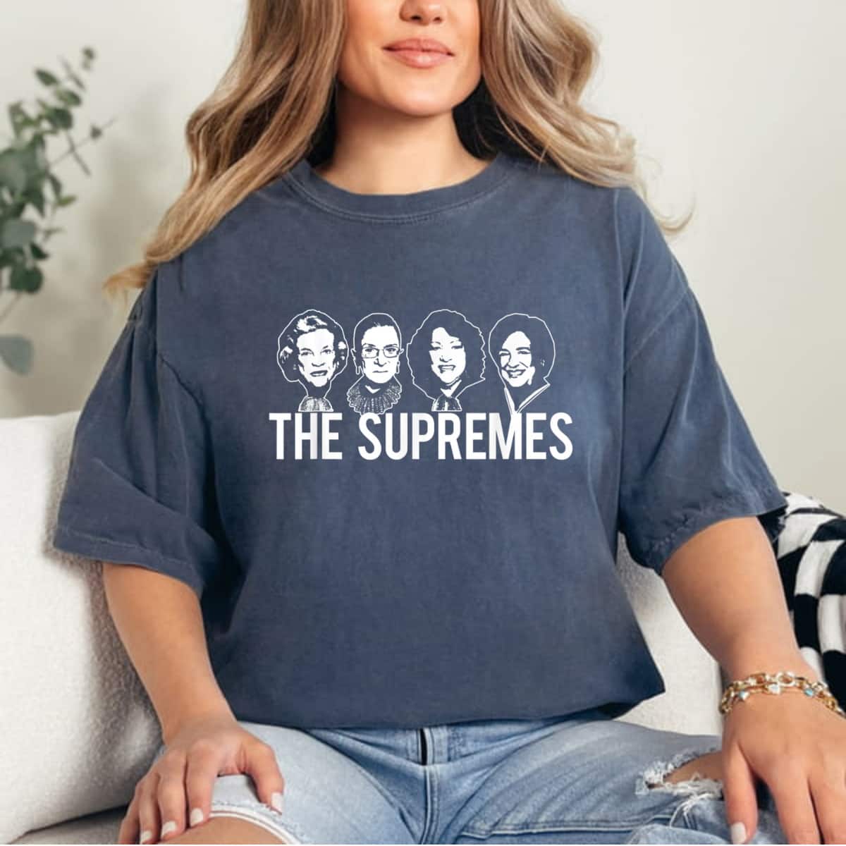 THE SUPREMES SCOTUS Justices RBG Feminist Meme T-Shirt THE SUPREMES SCOTUS Justices RBG Feminist Meme T-Shirt