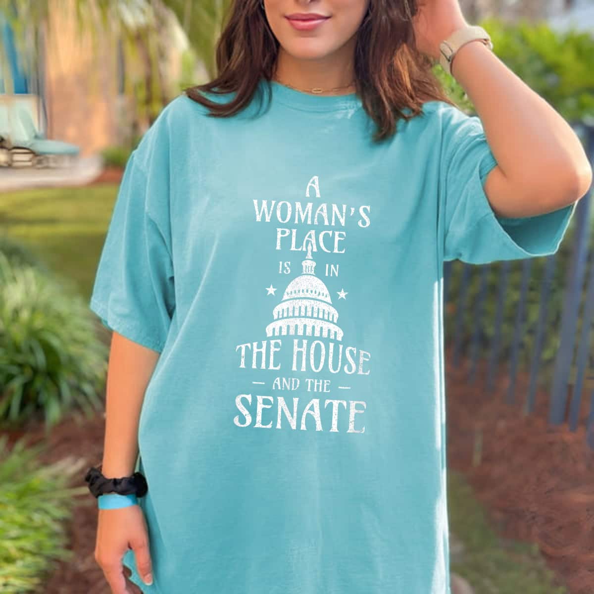 A Womans Place Is In The House And The Senate Feminist T-Shirt A Womans Place Is In The House And The Senate Feminist T-Shirt