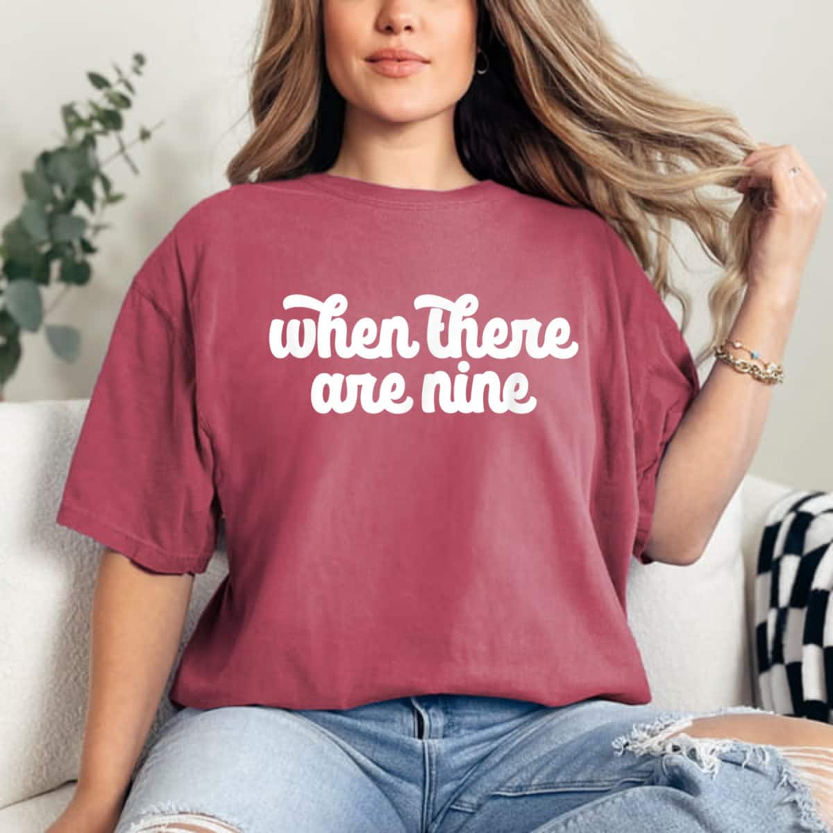 WHEN THERE ARE NINE Ruth Bader Ginsburg Feminist Meme T-Shirt WHEN THERE ARE NINE Ruth Bader Ginsburg Feminist Meme T-Shirt