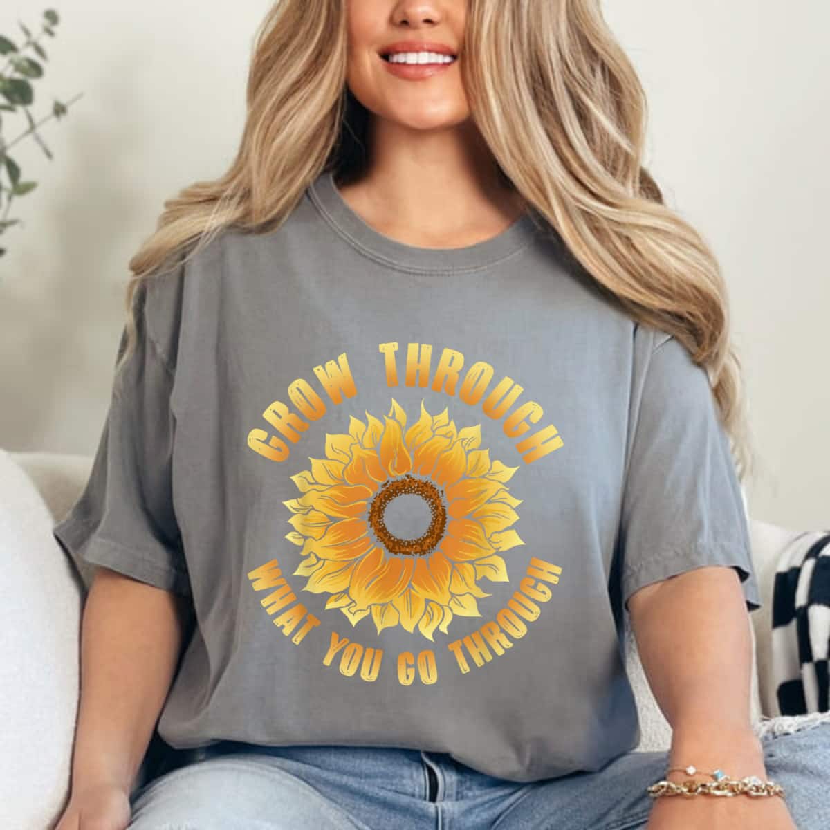 Grow Through What You Go Through Feminism Feminist T-Shirt Grow Through What You Go Through Feminism Feminist T-Shirt