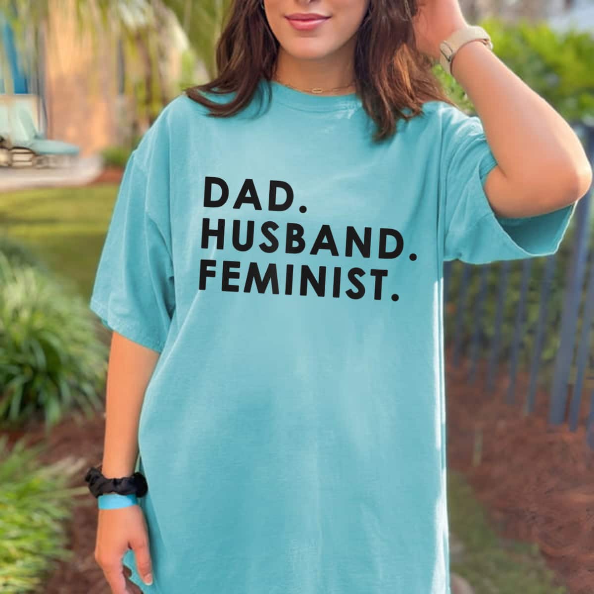 Dad Husband Feminist Fathers T-Shirt Dad Husband Feminist Fathers T-Shirt