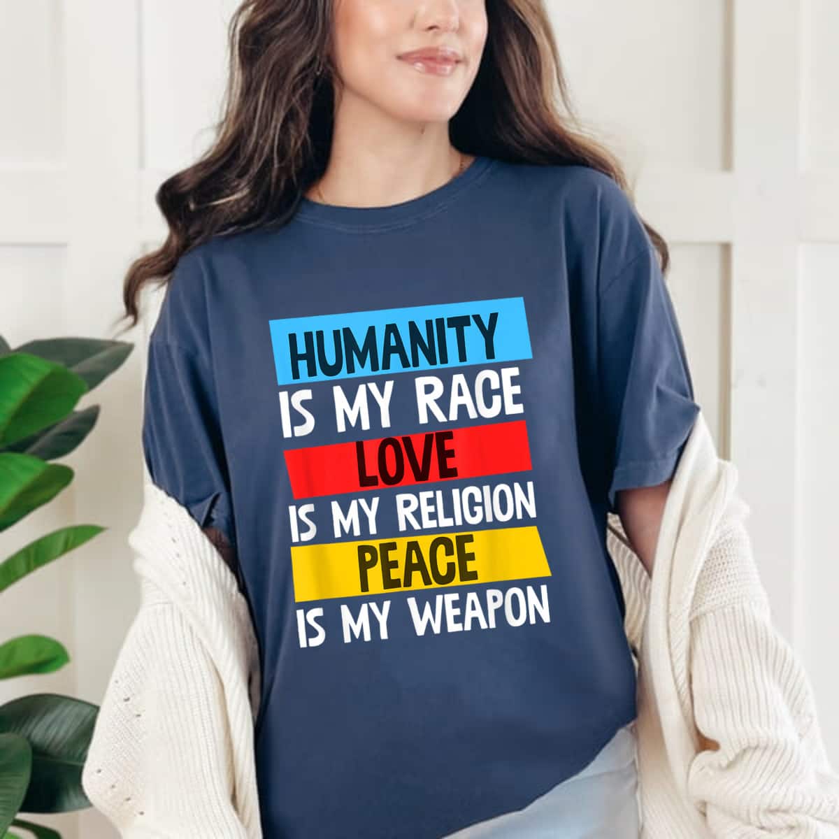 Humanity Love Peace Hippie Feminism Environmentalism T-Shirt Humanity Love Peace Hippie Feminism Environmentalism T-Shirt