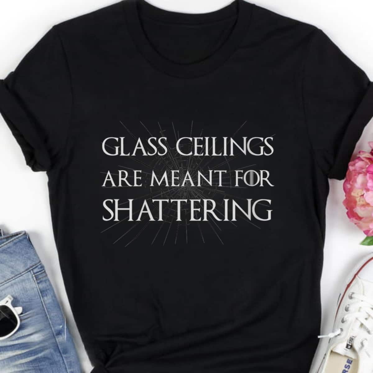 Womens Feminist Gifts Glass Ceilings Meant For Shattering Feminism T-Shirt Womens Feminist Gifts Glass Ceilings Meant For Shattering Feminism T-Shirt