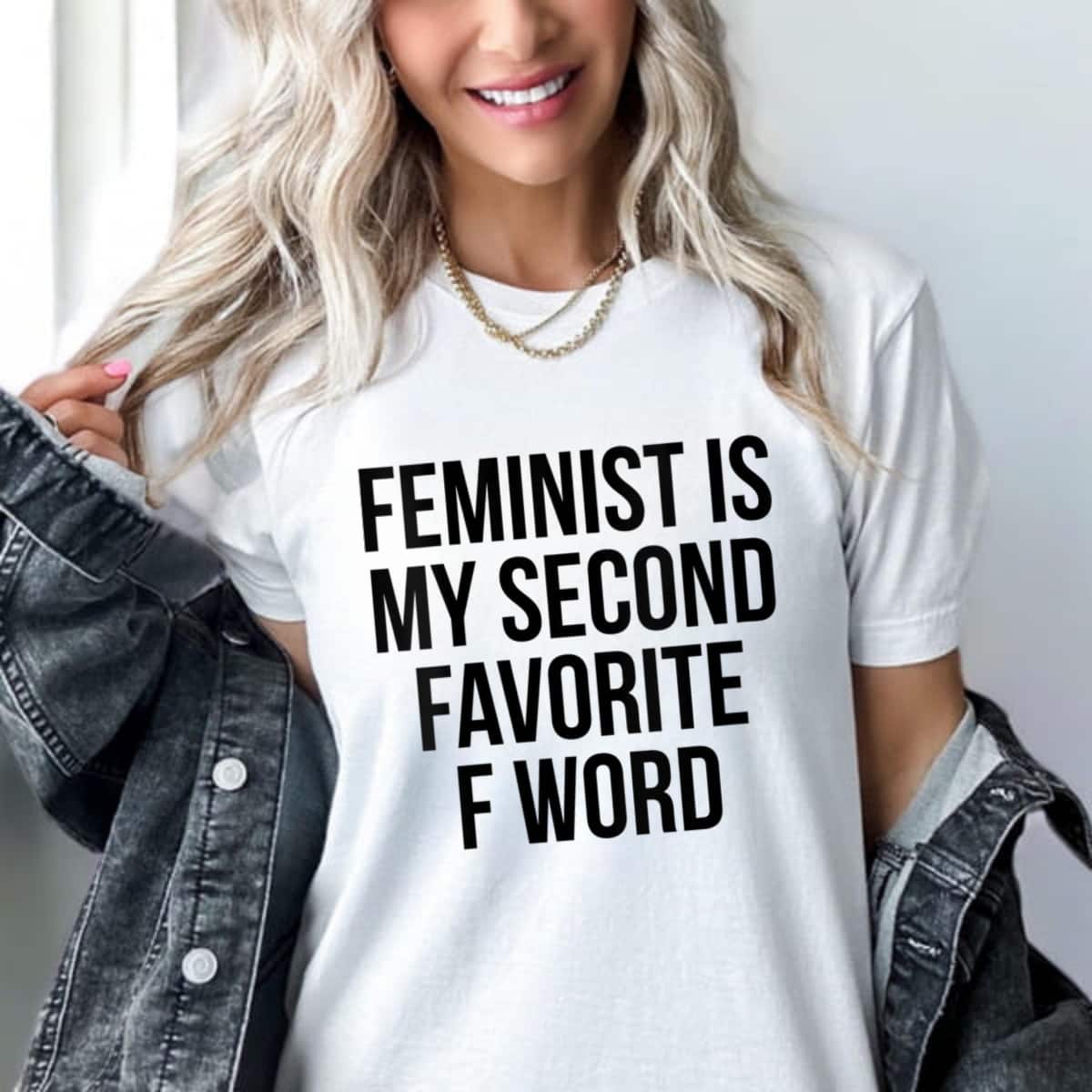 Womens Feminist Is My Second Favorite F Word T-Shirt Womens Feminist Is My Second Favorite F Word T-Shirt