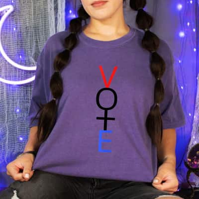 Vote Feminist Voter Election Voting Gift T-Shirt