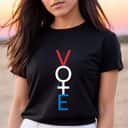 Feminist Vote Red White Blue Voting Election Gift T-Shirt