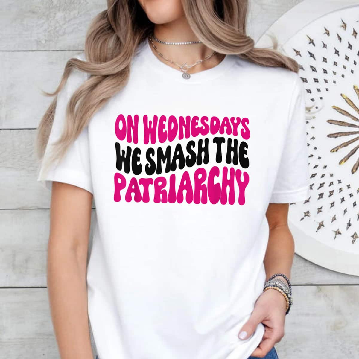 On Wednesdays We Smash The Patriarchy Pink Feminist Feminism T-Shirt On Wednesdays We Smash The Patriarchy Pink Feminist Feminism T-Shirt
