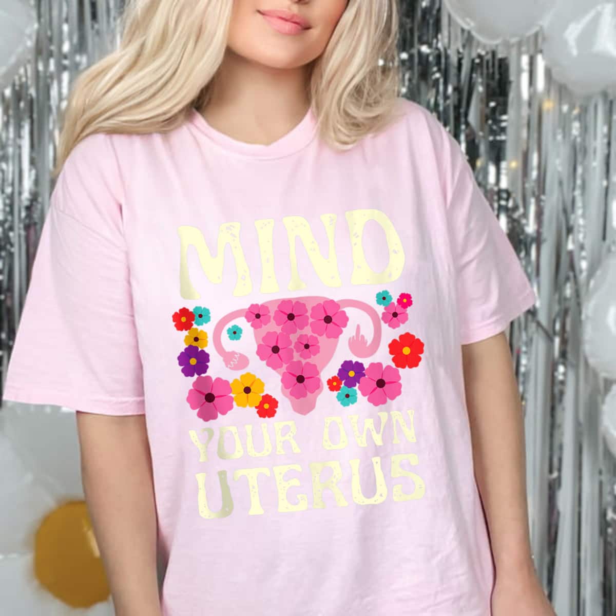 Mind Your Own Uterus Floral Feminist Women Pro-choice T-Shirt Mind Your Own Uterus Floral Feminist Women Pro-choice T-Shirt