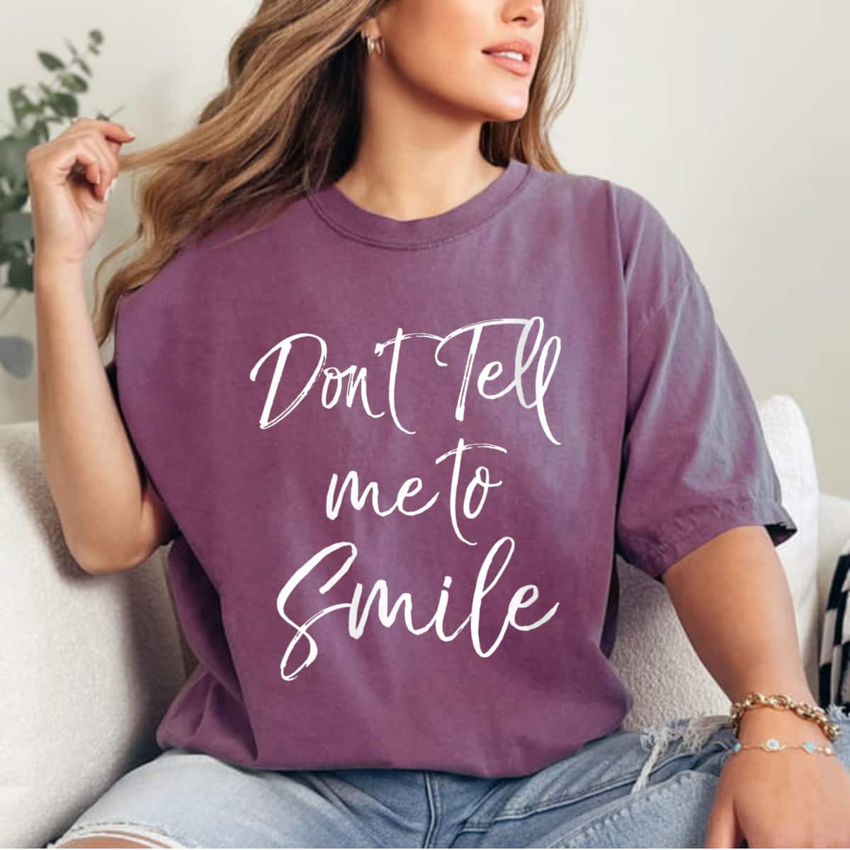 Womens Funny Feminism Quote For Feminists Don't Tell Me To Smile T-Shirt Womens Funny Feminism Quote For Feminists Don't Tell Me To Smile T-Shirt