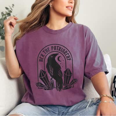 Feminist Witch Crow Hex The Patriarchy T-Shirt