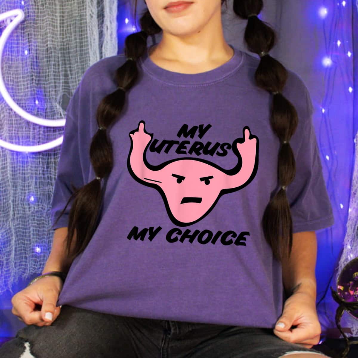 My Uterus My Choice Pro-choice Feminist Protest T-Shirt My Uterus My Choice Pro-choice Feminist Protest T-Shirt