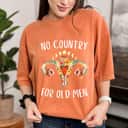 No Country For Old Men Uterus Floral Feminist Women Rights T-Shirt No Country For Old Men Uterus Floral Feminist Women Rights T-Shirt