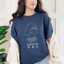 Notorious RBG Profile Collar Line Drawing Feminist Art T-Shirt