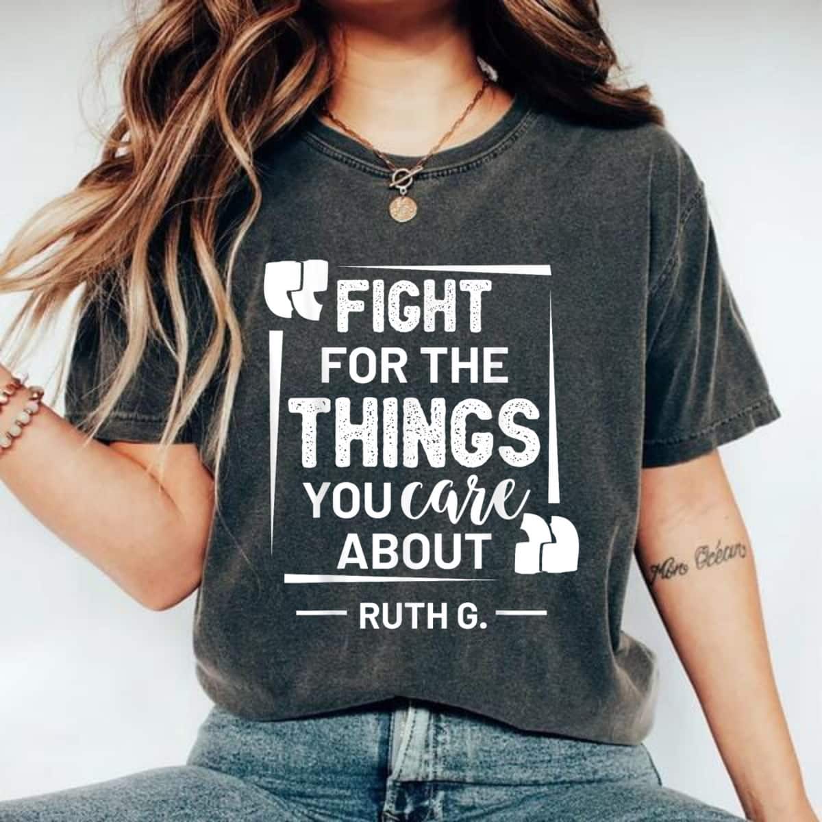 Female Equality Ruth Bader Ginsburg Feminist Positive Quote T-Shirt Female Equality Ruth Bader Ginsburg Feminist Positive Quote T-Shirt