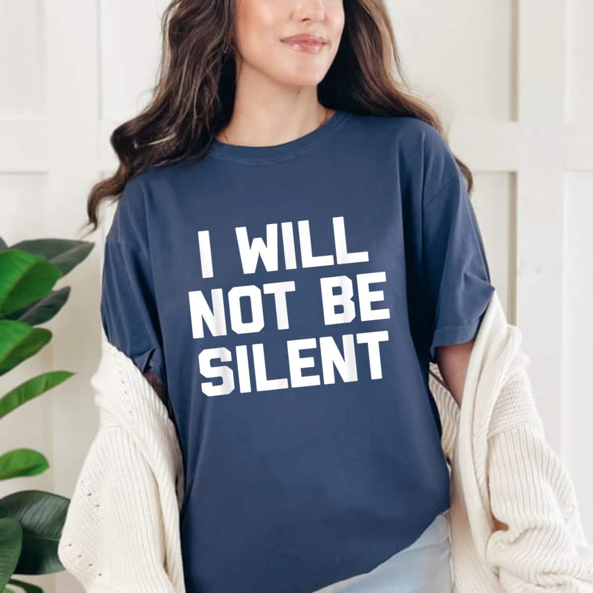 I Will Not Be Silent Funny Saying Sarcastic Feminist T-Shirt I Will Not Be Silent Funny Saying Sarcastic Feminist T-Shirt
