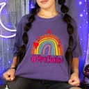 Womens Prochoice Rainbow Feminism Reproductice Right T-Shirt