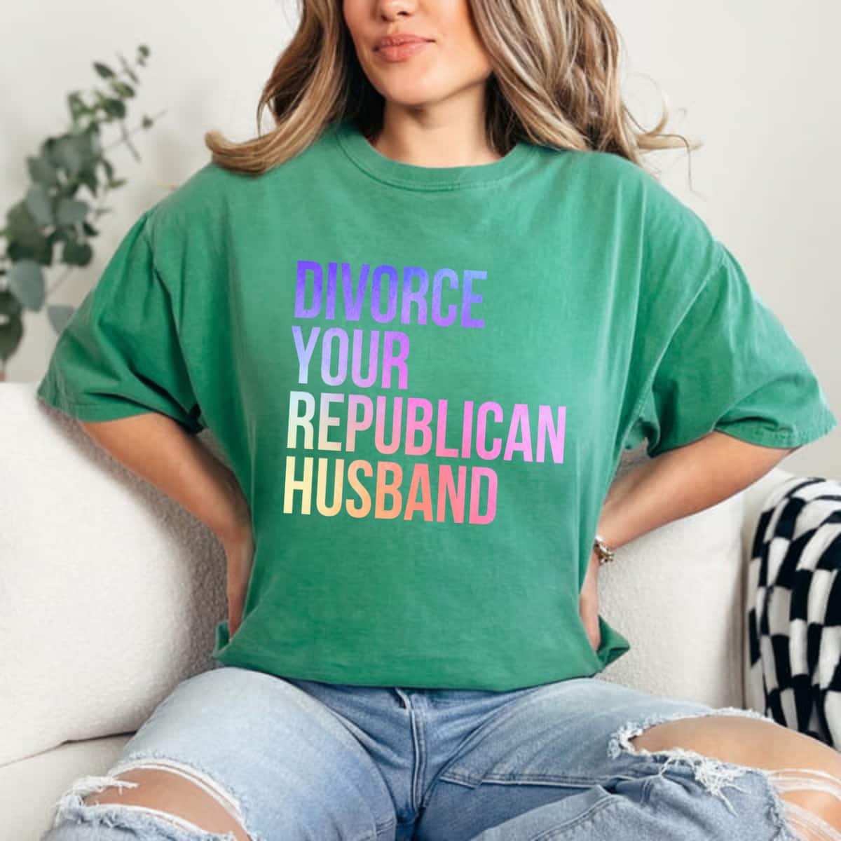 Divorce Your Republican Husband Feminist T-Shirt Divorce Your Republican Husband Feminist T-Shirt