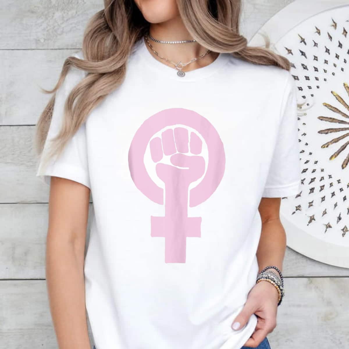 Feminist Fist Pink T-Shirt Feminist Fist Pink T-Shirt