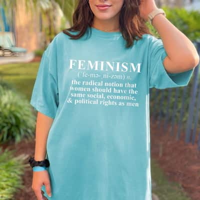 Womens Feminist Gift Feminism Definition T-Shirt