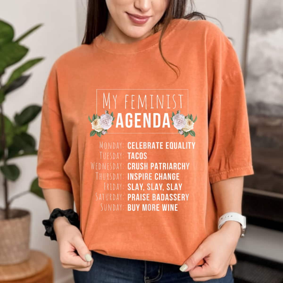 My Feminist Agenda Cool Feminist Feminism T-Shirt My Feminist Agenda Cool Feminist Feminism T-Shirt
