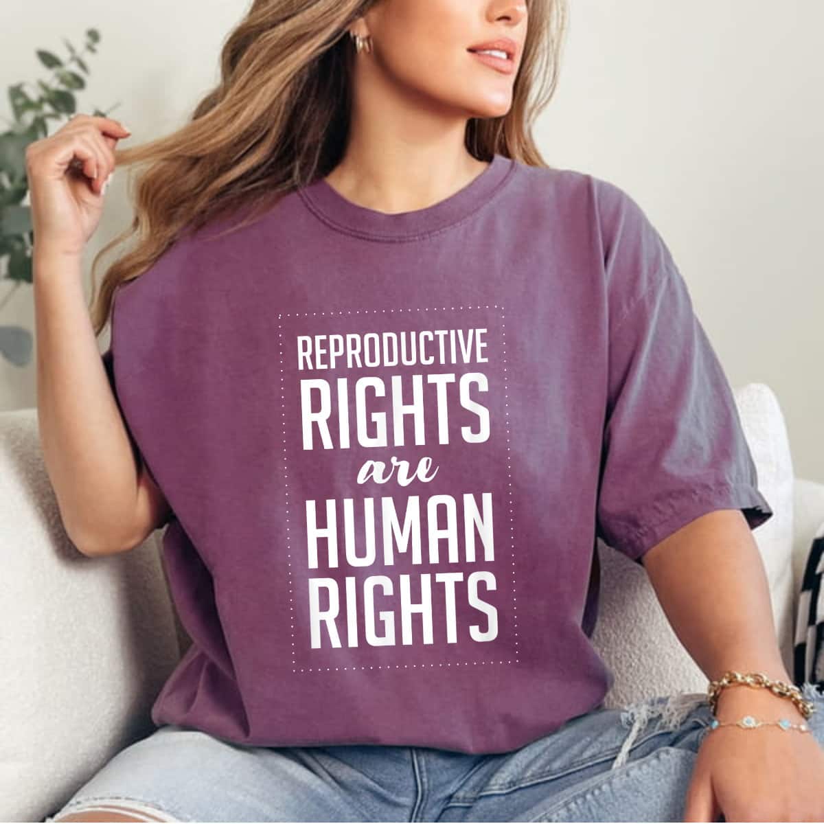 Reproductive Rights Are Human Rights Pro Choice Feminist T-Shirt Reproductive Rights Are Human Rights Pro Choice Feminist T-Shirt
