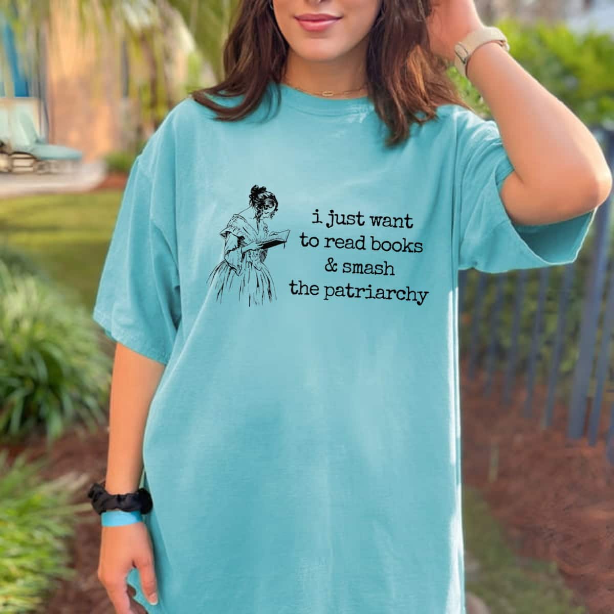 Funny Feminist Book Lover Read Books Smash The Patriarchy T-Shirt Funny Feminist Book Lover Read Books Smash The Patriarchy T-Shirt
