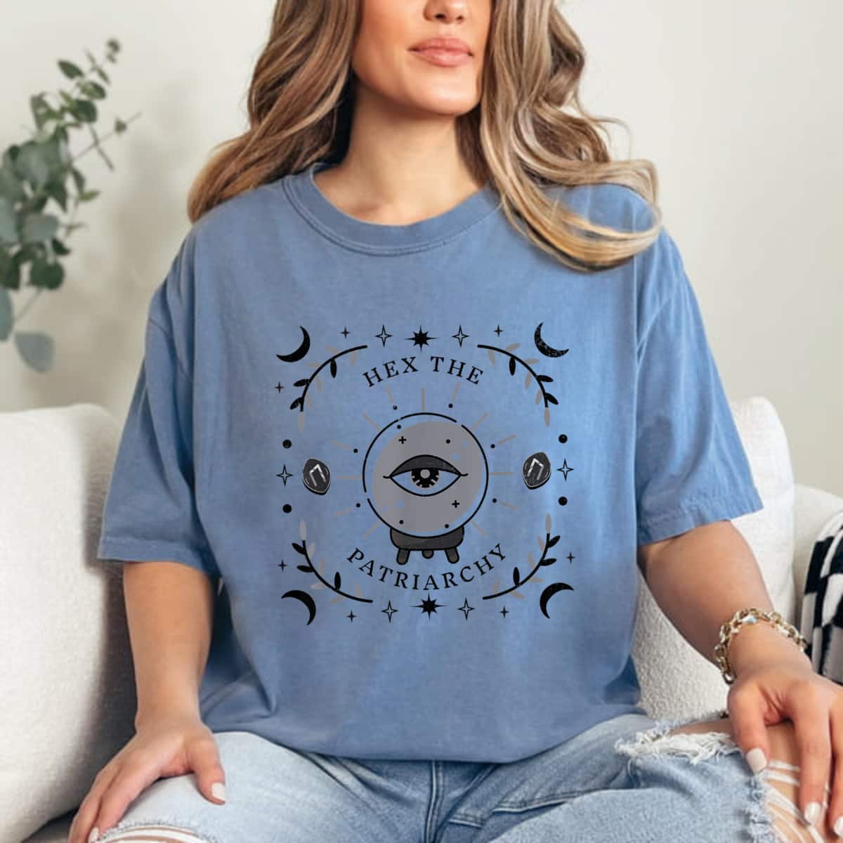 Feminist Witch Hex The Patriarchy Womens T-Shirt Feminist Witch Hex The Patriarchy Womens T-Shirt