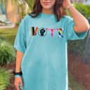 Vote Feminist Rights Femi Book Symbol T-Shirt