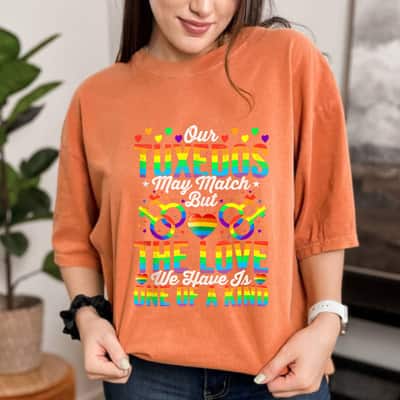 Love LGBTQ Gay Wedding Equality Pride Awareness Month T-Shirt
