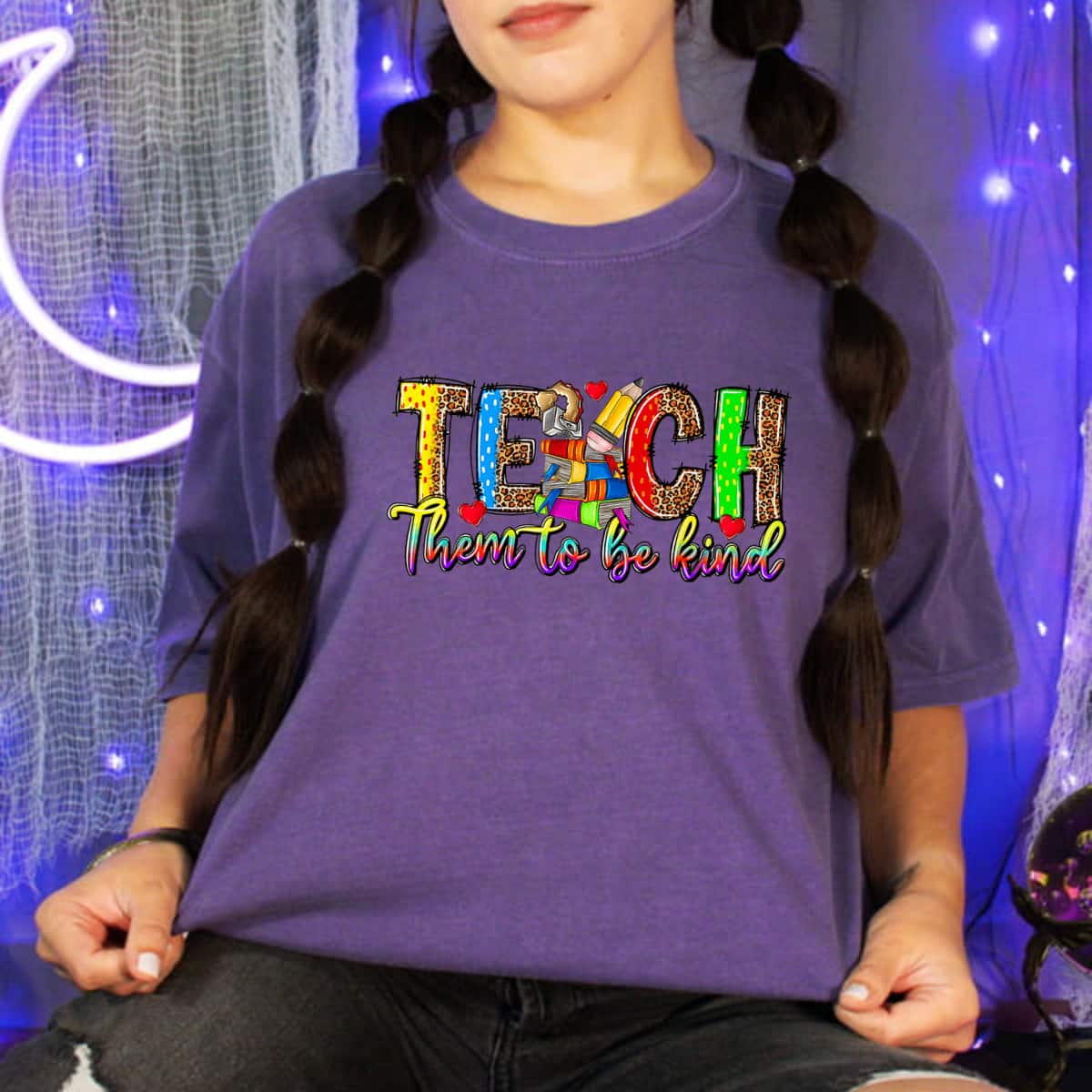 Teach Them To Be Kind Back To School Teacher Appreciation T-Shirt Teach Them To Be Kind Back To School Teacher Appreciation T-Shirt