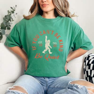 If You Can't Be Kind Be Quiet Sassy Sarcastic Kindness Quote T-Shirt