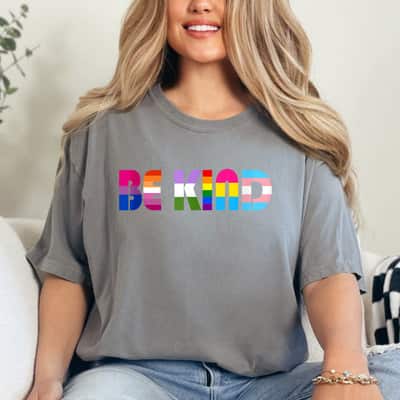 Be Kind LGBT Flag Gay Les Pride Month Transgender Pansexual T-Shirt