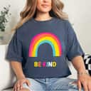 Be Kind Rainbow LGBT Flag LGBT Pride Month Retro Vintage T-Shirt
