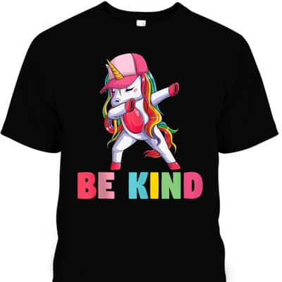 Girls Unicorn Kindness Be Kind Kids T-Shirt