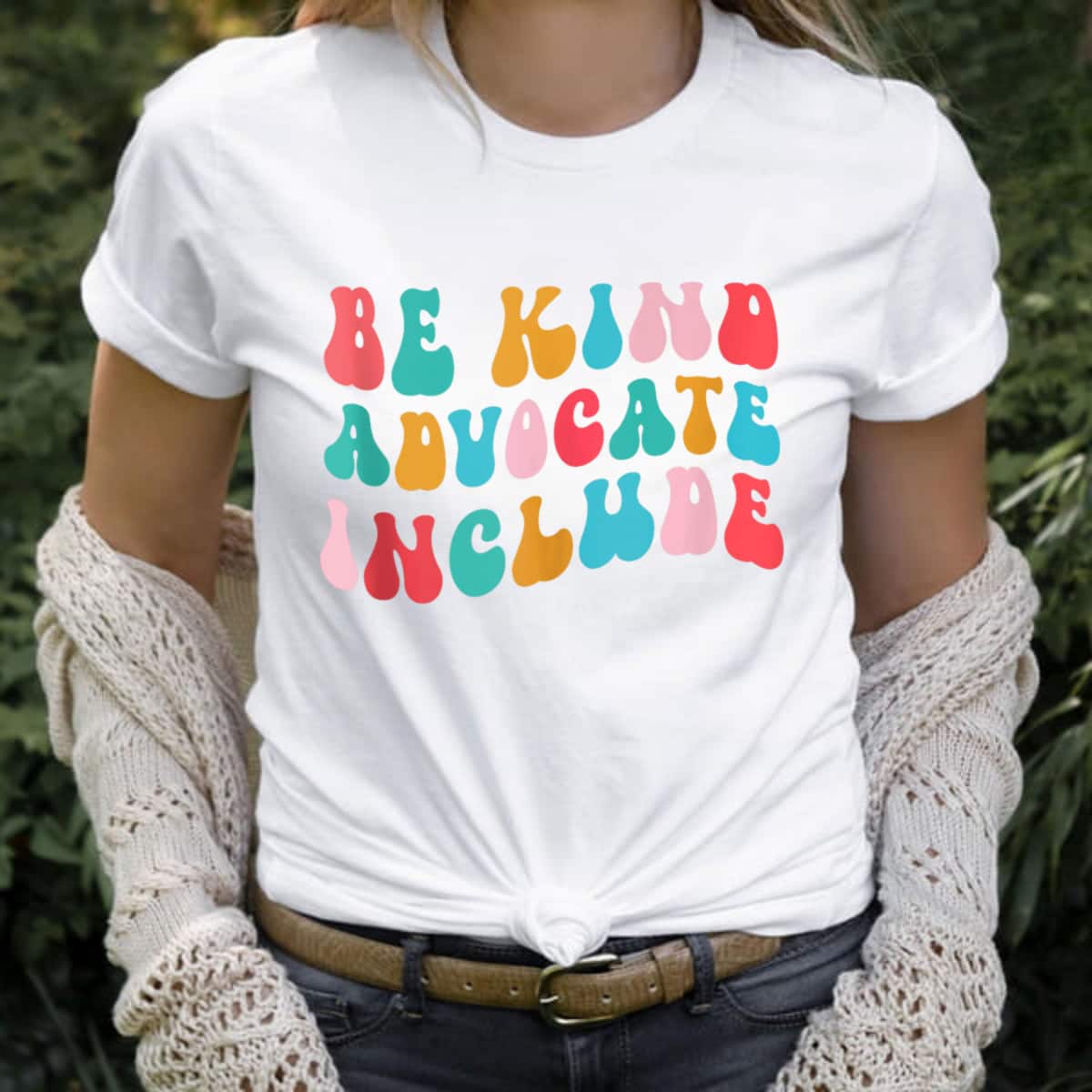 Be Kind Advocate Include Groovy Neurodiversity Awareness T-Shirt Be Kind Advocate Include Groovy Neurodiversity Awareness T-Shirt