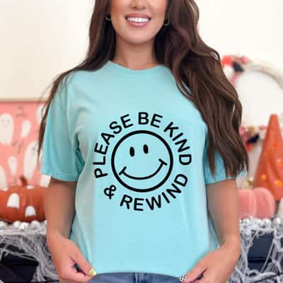 Be Kind Rewind Retro Nostalgia Sticker 80s 90s T-Shirt