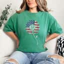 4th Of July Be Kind Sunflower Red White And Blue T-Shirt