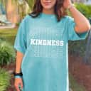 Womens Kindness Quote Be Kind Typography Art T-Shirt