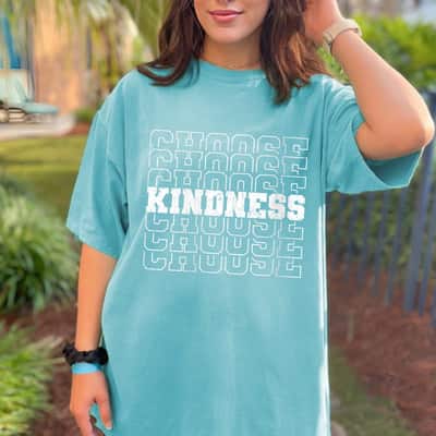 Womens Kindness Quote Be Kind Typography Art T-Shirt