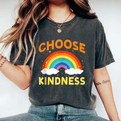 Girls Summer Choose Kindness Be Kind T-Shirt