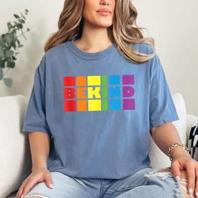 LGBT Flag Pride Month Retro LGBT Vintage Be Kind Rainbow T-Shirt