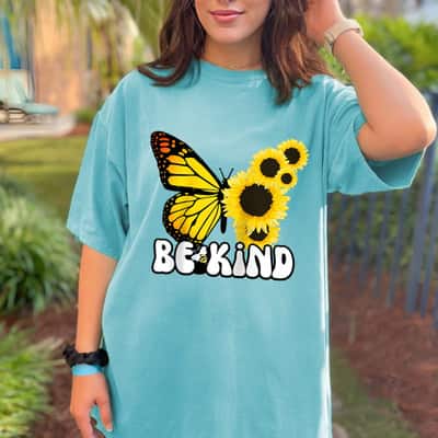 Be Kind Orange Unity Day Antibulliyng Orange Butterfly T-Shirt