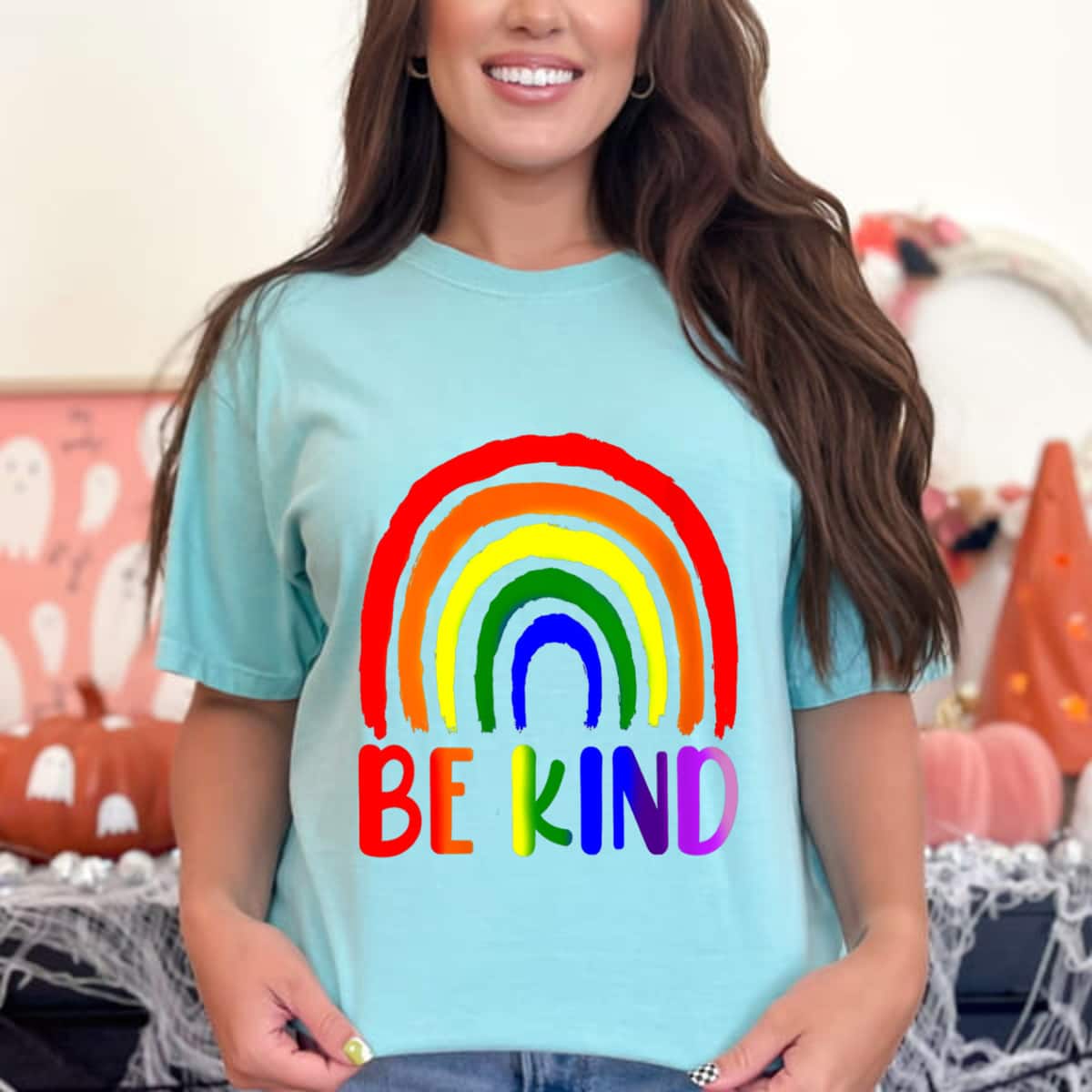 Womens Be Kind Rainbow LGBT Flag LGBTQ Pride Month T-Shirt Womens Be Kind Rainbow LGBT Flag LGBTQ Pride Month T-Shirt
