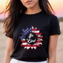 4th Of July Be Kind Sunflower Red White And Blue USA Patriot T-Shirt