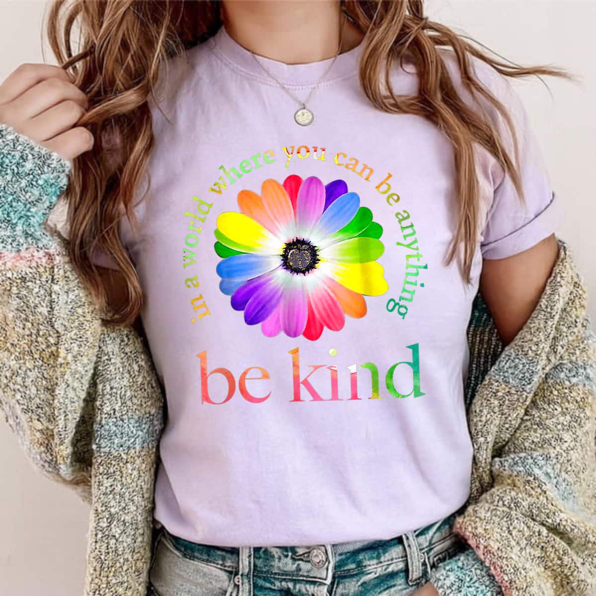In Can A World You Be Where Anything Be Gift Kind Black T-Shirt In Can A World You Be Where Anything Be Gift Kind Black T-Shirt