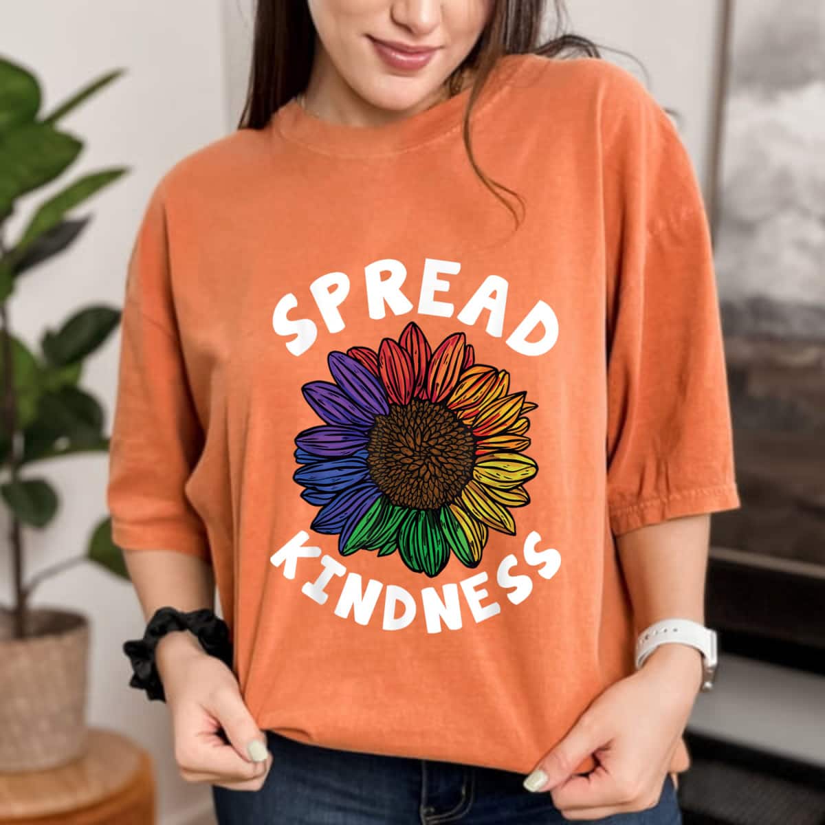Flower Colorred Spread Kindness Be Kind T-Shirt Flower Colorred Spread Kindness Be Kind T-Shirt