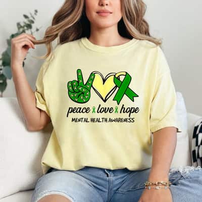 Mental Health Awareness Ribbon Family You Matter Kindness T-Shirt