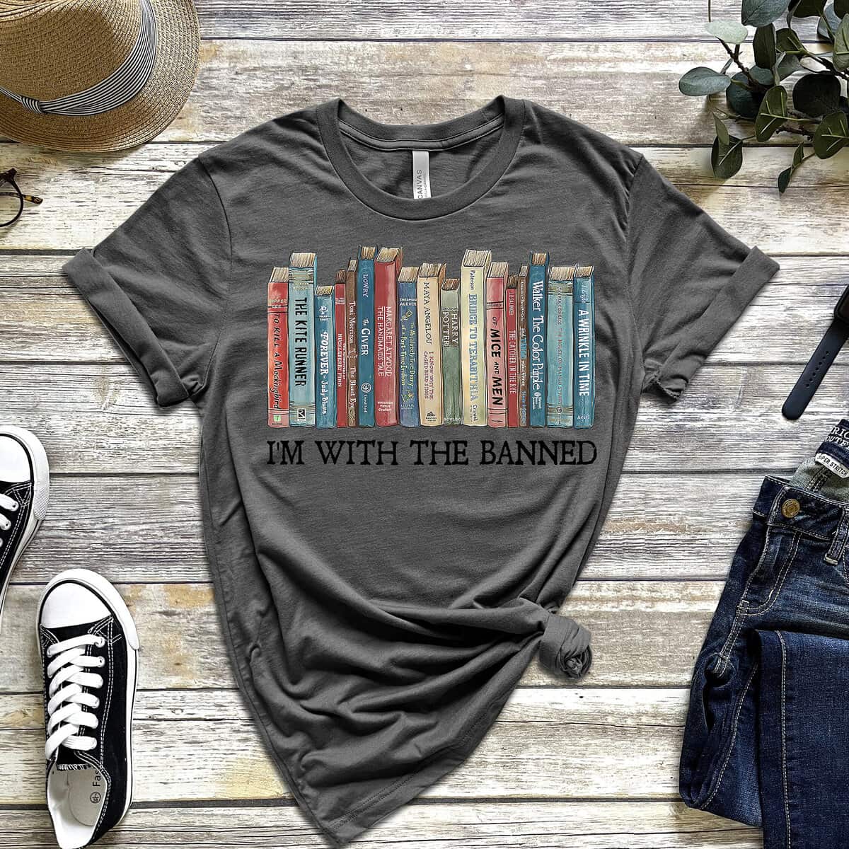 I'm With The Banned T-Shirt Gift Feminist I'm With The Banned T-Shirt Gift Feminist