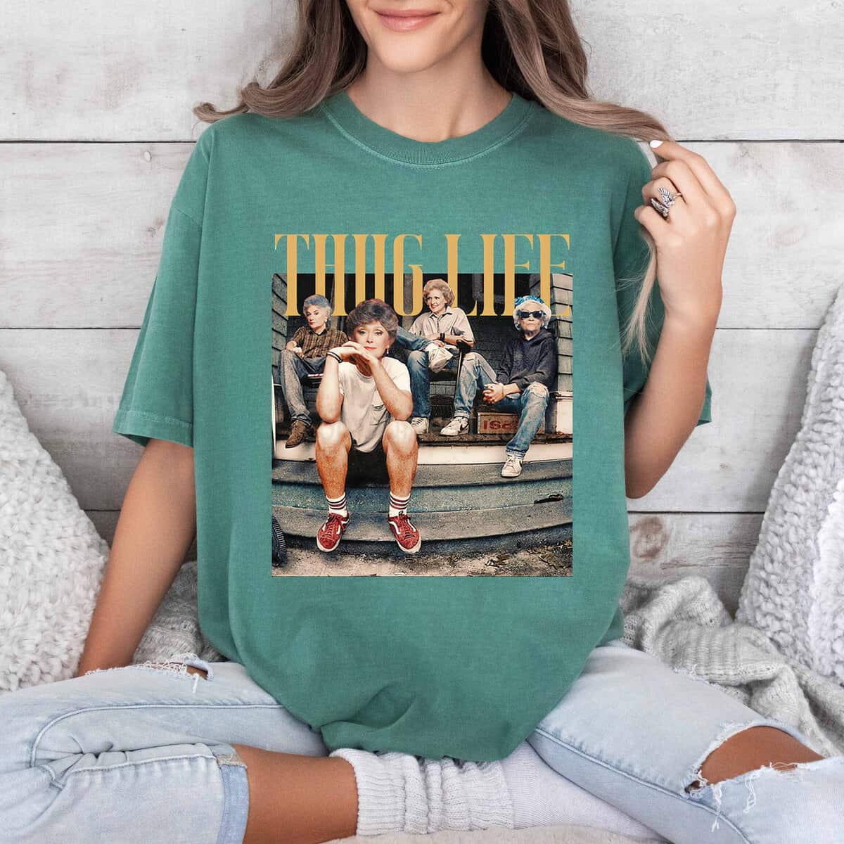 Thug Life T-Shirt Funny Feminism Gift Thug Life T-Shirt Funny Feminism Gift